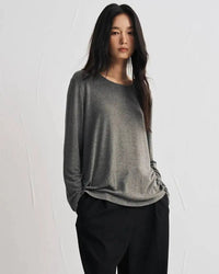 Modal Cashmere Blend Long-Sleeve Tee