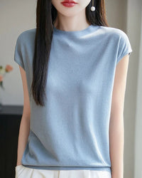 New Round-Neck Sleeveless T-Shirt