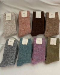 Cashmere Cotton Thermal Crew Socks