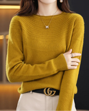 Merino Wool Hollow-Knit Pullover