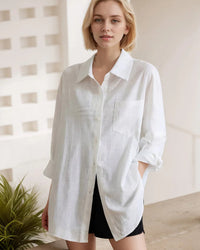 Oversized Cotton Linen Shirt