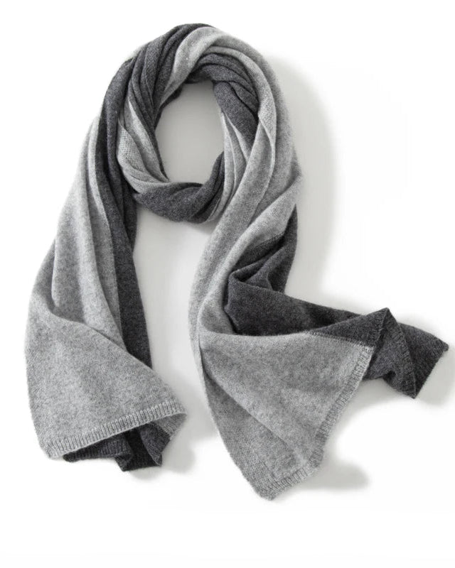 Cashmere Knitted Patchwork Colorful Scarf