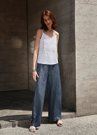 Casual V-Neck Adjustable Strap Vest