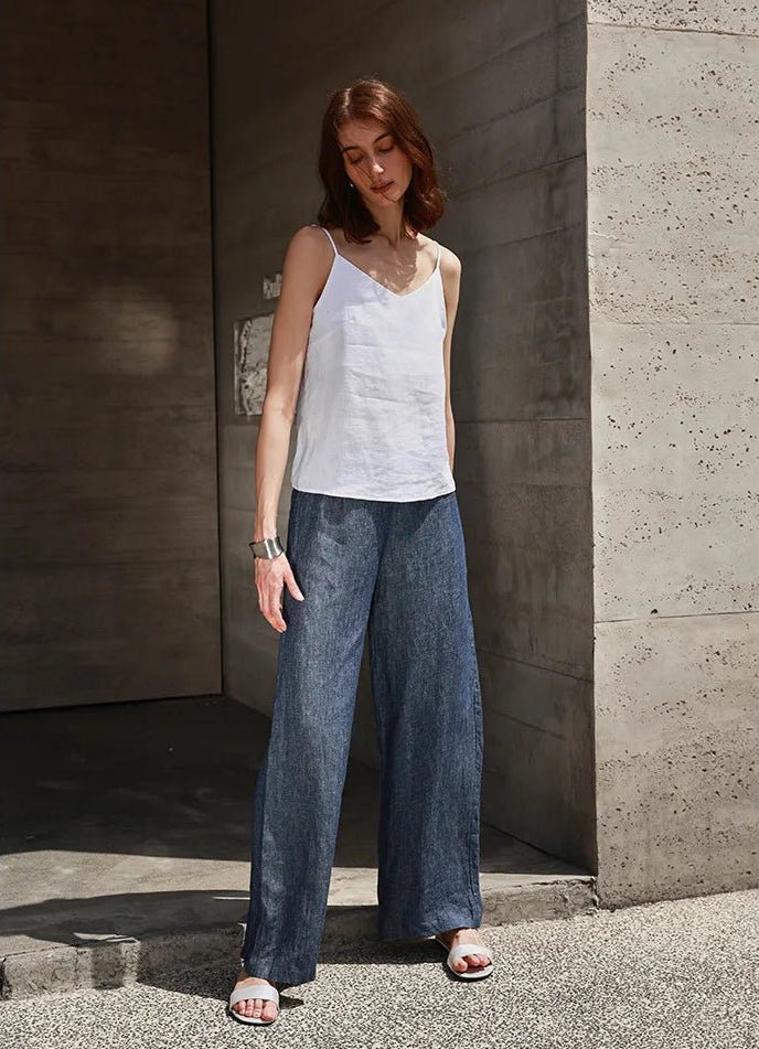 Casual V-Neck Adjustable Strap Vest