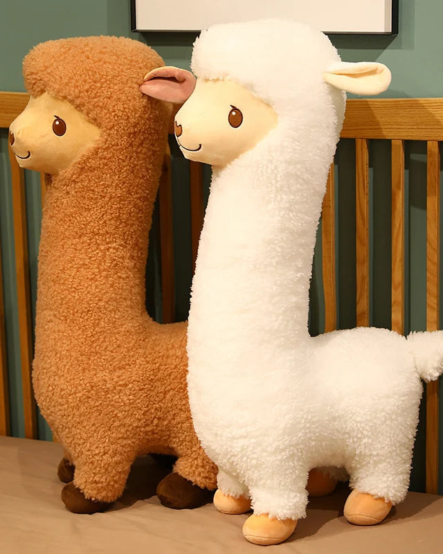 Furry Llama Alpaca Plush Stuffed Pillow Toy