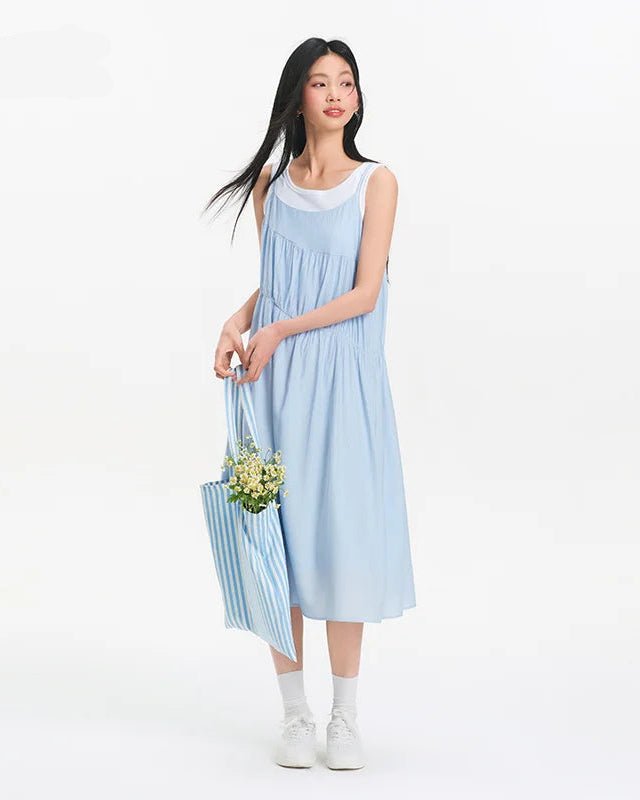 Irregular Gentle Two-Piece Slip Dress