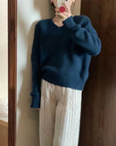 Women's Knit V-Neck Sweater