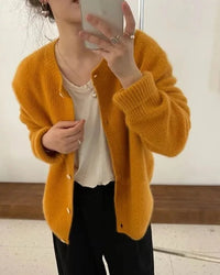Round Neck Short Cardigan