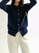 Crewneck Short Cardigan