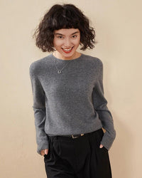 Cashmere Casual Crew Neck Loose Sweater