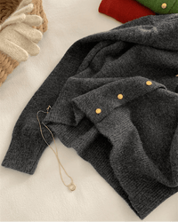 Casual Long-Sleeved Round-Neck Cardigan Sweater