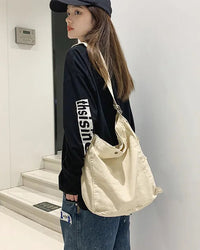 Soft Canvas Crossbody Shoulder Bag