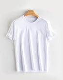 Women's Solid-Color Crew-Neck T-Shirt