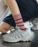 Striped Retro Loose Crew Socks