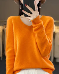 Extrafine Merino Wool V-Neck Sweater