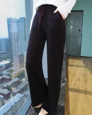 Cashmere Knit Wide Leg Pants