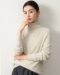 Yak Wool Turtleneck Long-Sleeved Thick Sweater