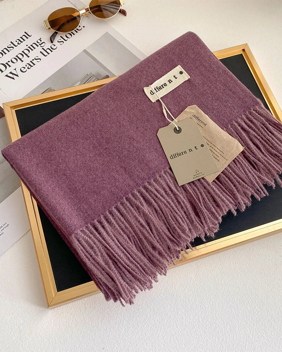 Thick Faux-Cashmere Shawl