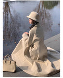 High Quality Skirted Woolen Wool & blends Coat