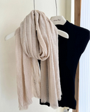 Waffle Texture Cotton Scarf Shawl
