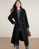 100% Wool Double-Faced Loose Long Coat