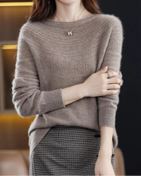 Merino Wool Hollow-Knit Pullover