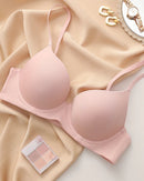 Plus-Size Pure Cotton Thin Cup Push-Up Bra