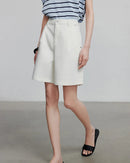 Wide-Leg Denim Shorts