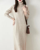 Merino Wool Turtleneck Knit Dress