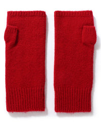 Wool Fingerless Thumb Hole Mittens