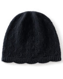 Wool Solid Hollow Knit Beanie Hat