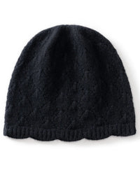 Wool Solid Hollow Knit Beanie Hat