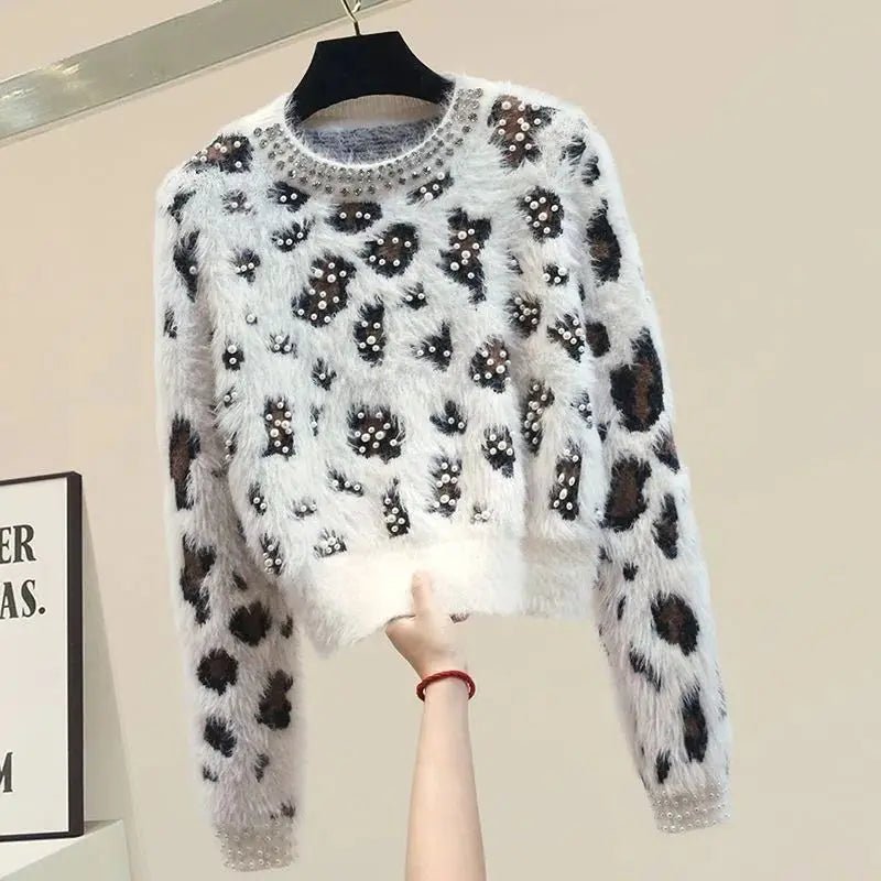 Leopard Vintage Knitted Sweater