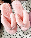 Velvet Thickened Plush Indoor Flip-Flops