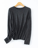 Lightweight Merino Blend Crew Neck Sweater