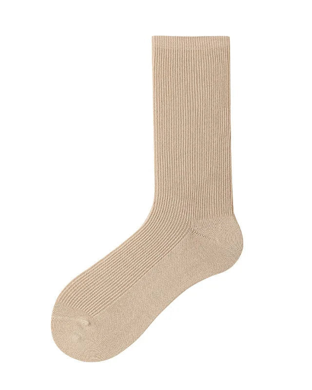 Combed Cotton Pile Crew Socks