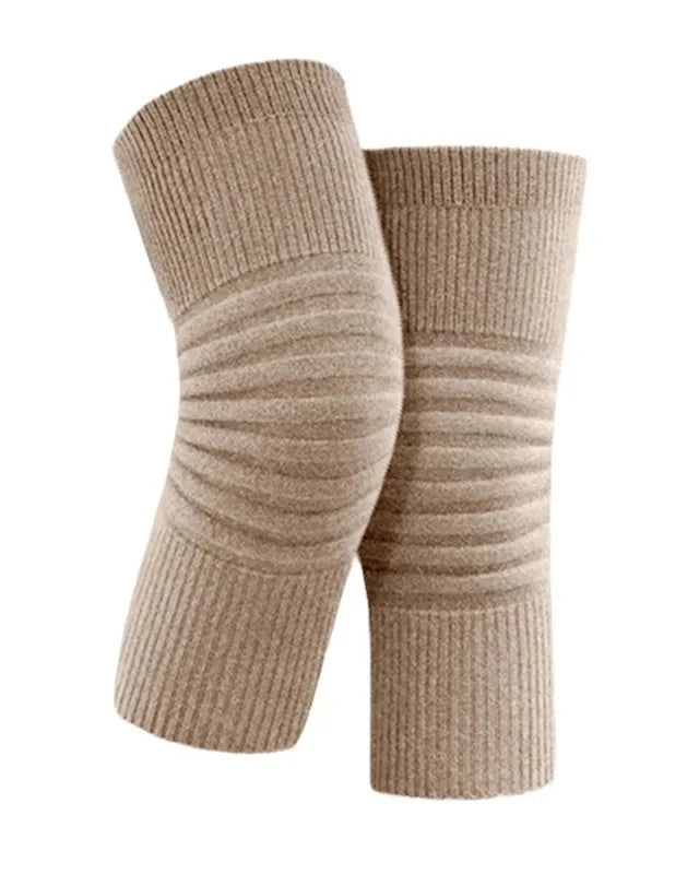 Knitted Cashmere Knee Warmer Sleeves
