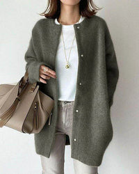 Brushed Knit Pocket Cardigan