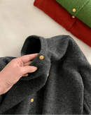 Casual Long-Sleeved Round-Neck Cardigan Sweater