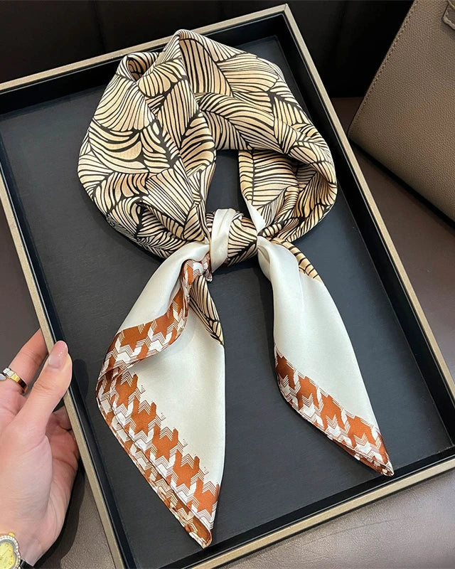 Multifunction Paisley Square Silk Scarf