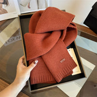 Women's Solid-Color Wool Scarf