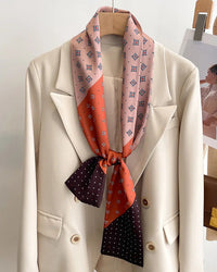 Women's Printed Silk Scarf & Shawl