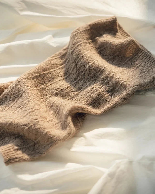 Cashmere Openwork Tube Scarf
