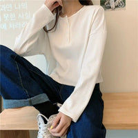 Button Design Long Sleeve Shirt