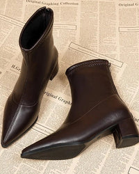 Stylish Retro Platform Party Ankle Boots