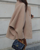 Single Breasted Bat Sleeved Jacket