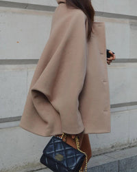 Single Breasted Bat Sleeved Jacket