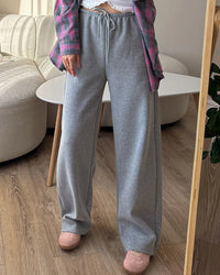High-Waisted Wide-Leg Sweatpants