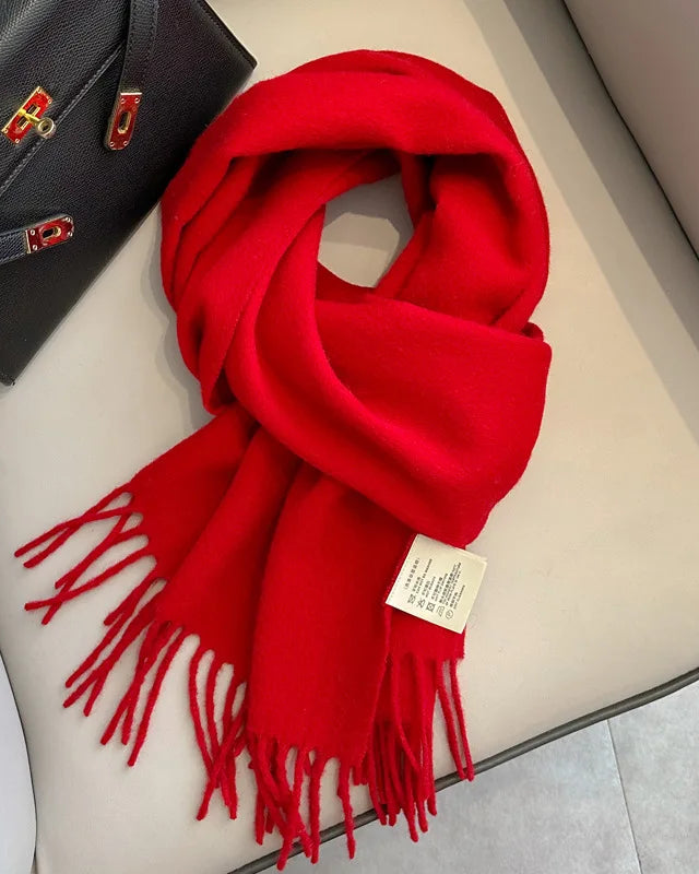 Fringed Wool Scarf