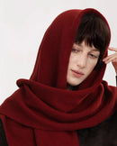 Soft Wool Triangle Wrap Scarf